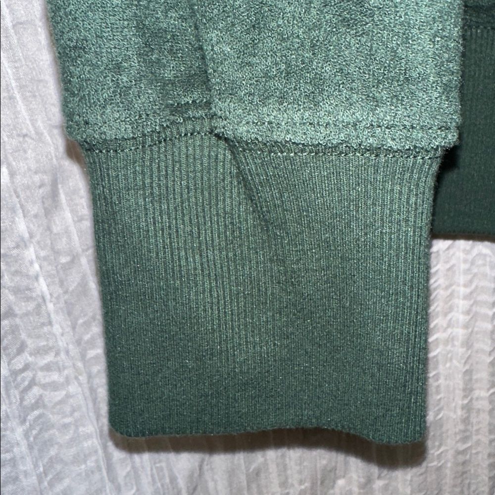 OFFLINE S Hunter Winter Greene Terrycloth Cotton Quarter Zip Pullover w/Pockets - Picture 10 of 16